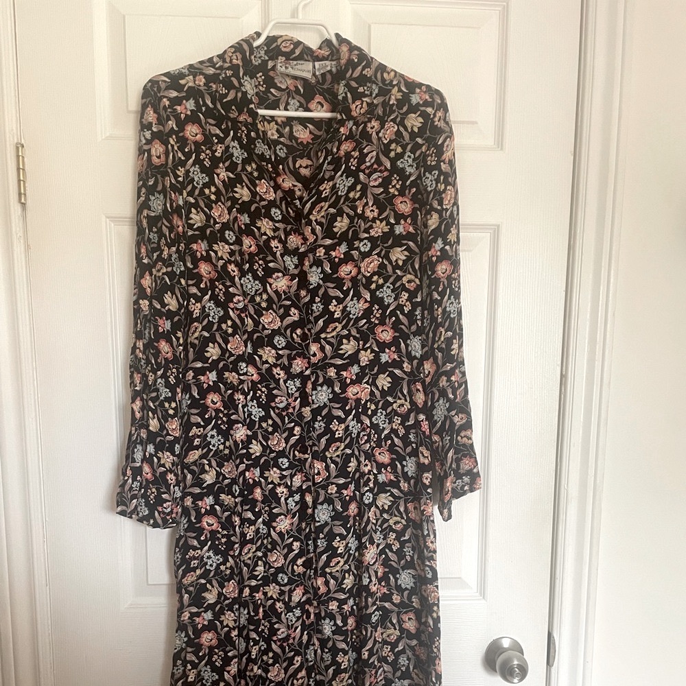 Vintage cottage core floral dress